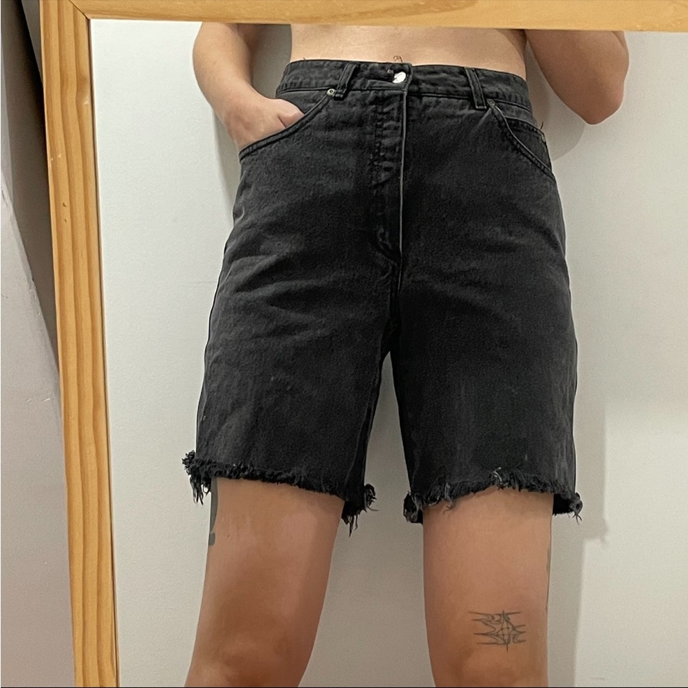Vintage black cutoff jean shorts
